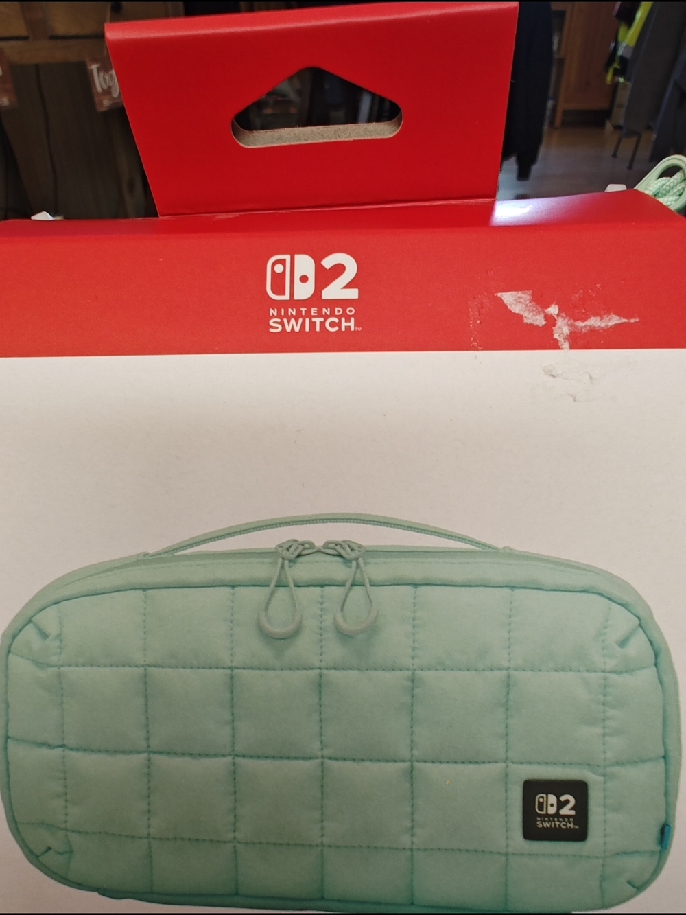 Nintendo Mint Quilted Travel Case
